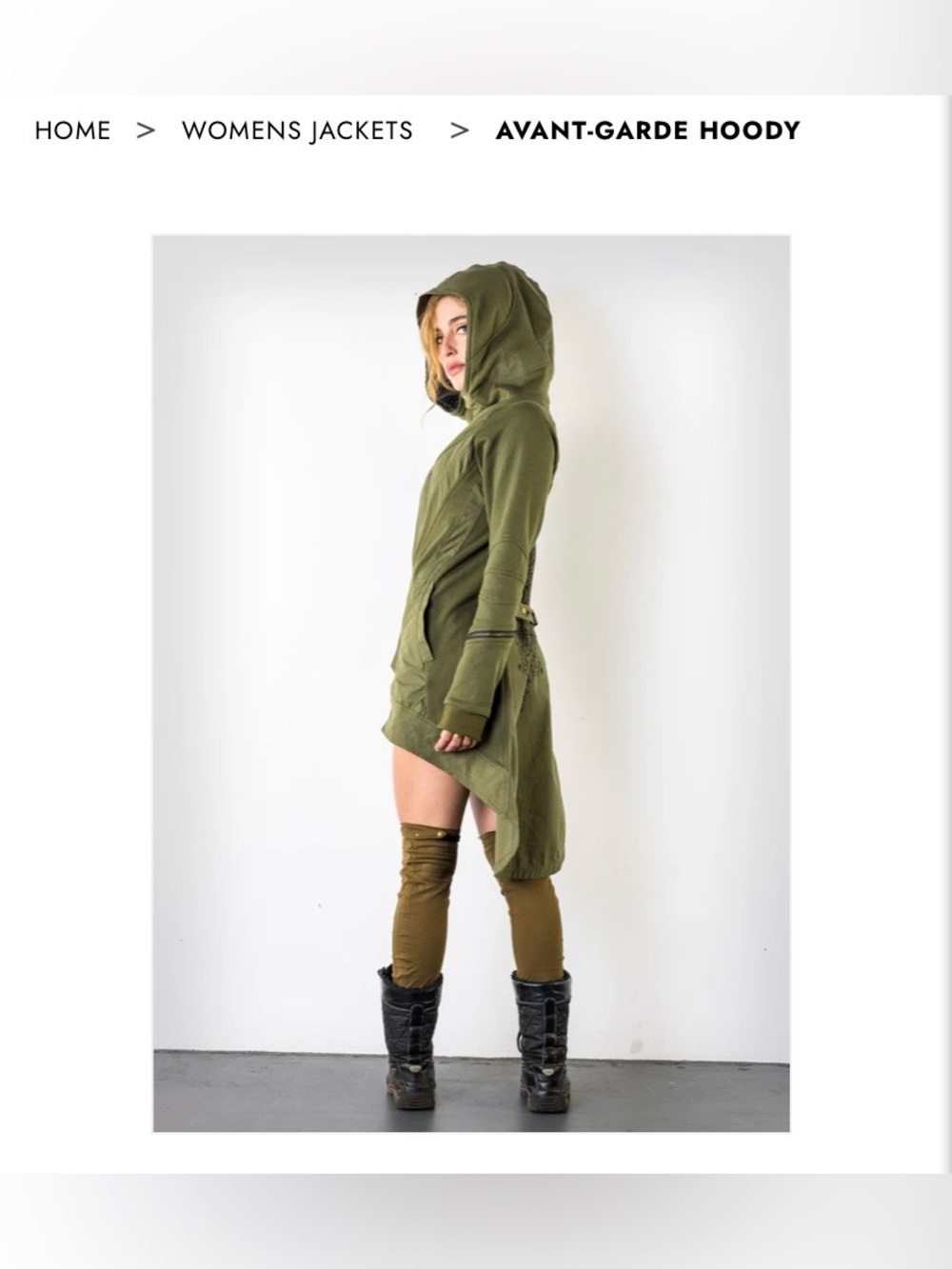 Hoody Jacket - Olive Green - Picture 4 of 13